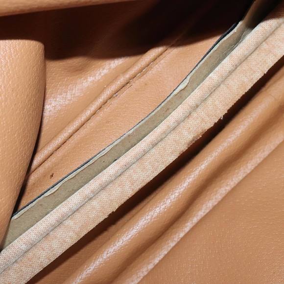 CELINE Macadam Canvas Hand Bag PVC Leather 2way Brown Gold Auth bs18774 - Picture 11 of 16